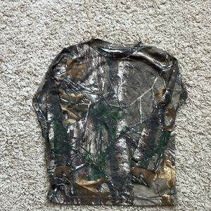Kids Size S(6/7) Real Tree Mossy Oak Long Sleeve T Shirt